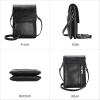 imageIswee Leather Crossbody Bags for Women RFID Blocking Cell Phone Purse Small AntiTheft Zippered with Card slotsBlack