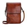 imageIswee Leather Crossbody Bags for Women RFID Blocking Cell Phone Purse Small AntiTheft Zippered with Card slotsBrown