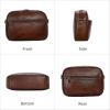 imageIswee Leather Crossbody Bags for Women Vintage Shoulder Bag Small Satchel Purse Zippered Purse with Adjustable StrapCoffee