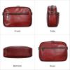 imageIswee Leather Crossbody Bags for Women Vintage Shoulder Bag Small Satchel Purse Zippered Purse with Adjustable StrapWine
