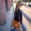 imageIswee Leather Purses for Women Designer Crossbody Bags Zippered MultiPocket Shoulder Handbags with Adjustable Wide StrapBlack