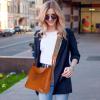 imageIswee Leather Purses for Women Designer Crossbody Bags Zippered MultiPocket Shoulder Handbags with Adjustable Wide StrapBrown