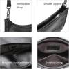 imageIswee Crossbody Bags for Women Genuine Leather Purses Vintage Shoulder Handbags Travel Cross Body Bag with Boho StrapBlack