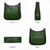 imageIswee Crossbody Bags for Women Genuine Leather Purses Vintage Shoulder Handbags Travel Cross Body Bag with Boho StrapGreen