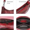 imageIswee Crossbody Bags for Women Genuine Leather Purses Vintage Shoulder Handbags Travel Cross Body Bag with Boho StrapWine