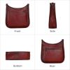 imageIswee Crossbody Bags for Women Genuine Leather Purses Vintage Shoulder Handbags Travel Cross Body Bag with Boho StrapWine
