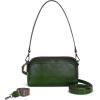 imageIswee Leather Purses for Women Small Cossbody Bags Multi Pockets Shoulder Purse Vintage Satchel Bag Daily Travel PursesGreen