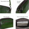 imageIswee Leather Purses for Women Small Cossbody Bags Multi Pockets Shoulder Purse Vintage Satchel Bag Daily Travel PursesGreen