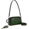 imageIswee Leather Purses for Women Small Cossbody Bags Multi Pockets Shoulder Purse Vintage Satchel Bag Daily Travel PursesGreen