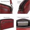 imageIswee Leather Purses for Women Small Cossbody Bags Multi Pockets Shoulder Purse Vintage Satchel Bag Daily Travel PursesWine