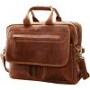 imageIswee Leather Briefcase Fit under 165quot Laptop Tote Shoulder Bag for Men Messenger Satchel Work Case Handbags Crossbody Light Brown Large