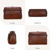 imageIswee Leather Crossbody Purses for Women Shoulder Handbags with Pockets Satchel Purse Stylish Cross Body Bag for TravelCoffee