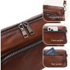 imageIswee Leather Crossbody Purses for Women Shoulder Handbags with Pockets Satchel Purse Stylish Cross Body Bag for TravelCoffee