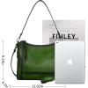 imageIswee Genuine Leather Crossbody Bags for Women Satchel Purse Hobo Handbag Ladies Vintage Shoulder Bag WorkGreen