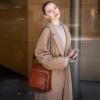 imageIswee Leather Crossbody Bags for Women Multi Pockets Medium Shoulder Bag Lightweight Functional Travel PurseBlack