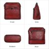 imageIswee Leather Crossbody Bags for Women Multi Pockets Medium Shoulder Bag Lightweight Functional Travel PurseWine