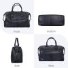 imageIswee Genuine Leather Satchel Tote Bag Top Handle Handbag Designer Shoulder Bag Large Capacity Cross Body BagNavy Blue