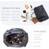 imageIswee Genuine Leather Satchel Tote Bag Top Handle Handbag Designer Shoulder Bag Large Capacity Cross Body BagNavy Blue