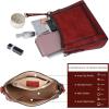 imageIswee Leather Crossbody Bags for Women Shoulder Purse Medium Hobo Genuine Leather Satchel Purses and HandbagsWine