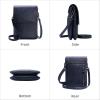 imageIswee Leather Crossbody Bags for Women RFID Blocking Cell Phone Purse Small AntiTheft Zippered with Card slotsNavy Blue