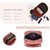 image:imageIswee Vintage Genuine Leather Crossbody Bag for Women Shoulder Handbags Small Travel Phone Purse RFID with Adjustable Strap