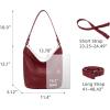 image:imageIswee Hobo Bags for Women Shoulder Handbags Leather Tote Bag and Purses Cross Body Pocketbooks Everyday Work Bag  Leather and Purses Pocketbooks Everyday Work BagWine