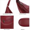image:imageIswee Hobo Bags for Women Shoulder Handbags Leather Tote Bag and Purses Cross Body Pocketbooks Everyday Work Bag  Leather and Purses Pocketbooks Everyday Work BagWine