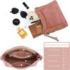 image:imageIswee Leather Crossbody Bags for Women Shoulder Purse Medium Hobo Genuine Leather Satchel Purses and HandbagsPink