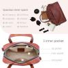 image:imageIswee Soft Leather Crossbody Bags for Women Shoulder Handbags Medium Size Satchel Travel Purse with Two Adjustable StrapBrown