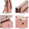 image:imageIswee Leather Crossbody Bags for Women RFID Blocking Cell Phone Purse Small AntiTheft Zippered with Card slotsPink