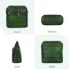 image:imageIswee Leather Crossbody Bags for Women Multi Pockets Medium Shoulder Bag Lightweight Functional Travel PurseGreen