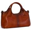 image:imageIswee Genuine Leather Purses for Women Satchel Handbags Crossbody Shoulder Bag Designer Top Handle Bag Hobo Medium Size  Genuine leather Classic Handbag Leather Purse Cross Body BagBrown