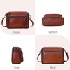 image:imageIswee Crossbody Bags for Women Rfid Travel Medium Leather Purse Shoulder Handbag with Adjustable Strap Multiple PocketsBrown