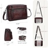 image:imageIswee Crossbody Bags for Women Rfid Travel Medium Leather Purse Shoulder Handbag with Adjustable Strap Multiple PocketsCoffee