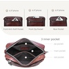 image:imageIswee Crossbody Bags for Women Rfid Travel Medium Leather Purse Shoulder Handbag with Adjustable Strap Multiple PocketsCoffee