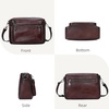 image:imageIswee Crossbody Bags for Women Rfid Travel Medium Leather Purse Shoulder Handbag with Adjustable Strap Multiple PocketsCoffee