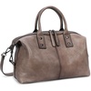 image:imageIswee Genuine Leather Satchel Tote Bag Top Handle Handbag Designer Shoulder Bag Large Capacity Cross Body BagLight Grey