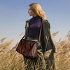 image:imageIswee Genuine Leather Purse Shoulder Bag for Women Satchel Handbag Tote  Large Vintage Leather Cross Body Purses and Handbags Daily Work Travel Tote Bag Satchel HoboCoffee