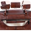 image:imageIswee Genuine Leather Satchel Handbag for Women Purse Shoulder Tote Bag  Brown Purse Soft Leather Shoulder Bag Top Handle Crossbody Handbags Large Capacity Vintage Work Travel Hobo BagsBrown