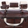 image:imageIswee Genuine Leather Satchel Handbag for Women Purse Shoulder Tote Bag  Brown Purse Soft Leather Shoulder Bag Top Handle Crossbody Handbags Large Capacity Vintage Work Travel Hobo BagsCoffee