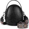 image:imageIswee Small Crossbody Bag for Women Small Leather Shoulder Purse Phone Bag  Designer Satchel Handbags Ladies Pocketbooks with 2 Adjustable Strap 3Way Carry Multipocket Organizer Mini BagBlack