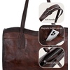 image:imageIswee Genuine Leather Shoulder Bag for Women Purses and Handbags Large ToteCoffee