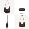 image:imageIswee Crossbody Bags for Women Leather Purse Shoulder Purse Hobo HandbagCoffee