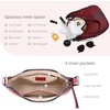 image:imageIswee Crossbody Bags for Women Leather Purse Shoulder Purse Hobo HandbagWine