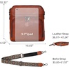 image:imageIswee Leather Crossbody Bag Women Purse and Handbag with Built in WalletBrown