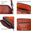 image:imageIswee Leather Crossbody Bag Women Purse and Handbag with Built in WalletBrown