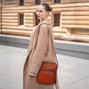 image:imageIswee Leather Crossbody Bag Women Purse and Handbag with Built in WalletBrown