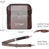 image:imageIswee Leather Crossbody Bag Women Purse and Handbag with Built in WalletCoffee