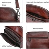 image:imageIswee Leather Crossbody Bag Women Purse and Handbag with Built in WalletCoffee