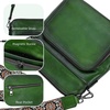 image:imageIswee Leather Crossbody Bag Women Purse and Handbag with Built in WalletGreen